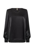 Sc-Hope Tops Blouses Long-sleeved Black Soyaconcept