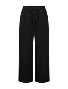 Sc-Cissie Bottoms Trousers Wide Leg Black Soyaconcept
