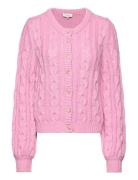 Janine Tops Knitwear Cardigans Pink Six Ames