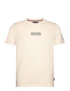 Small Hilfiger Tee Tops T-Kortærmet Skjorte Cream Tommy Hilfiger