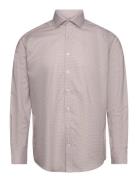 Bs Terrel Modern Fit Shirt Tops Shirts Business Beige Bruun & Stengade