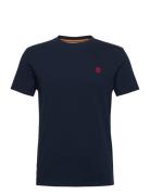 Dunstan River Short Sleeve Tee Dark Sapphire Designers T-Kortærmet Skj...