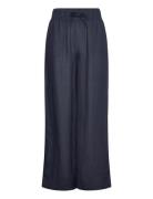 Immi Linen Pants Bottoms Trousers Wide Leg Navy Ella&il