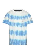 T-Shirt Ss Tie Dye Tops T-Kortærmet Skjorte Blue Minymo