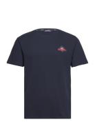 Performance Logo Tee Tops T-Kortærmet Skjorte Navy Sebago