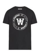 Ola Junior Tirewall T-Shirt Gots Tops T-Kortærmet Skjorte Black Double...