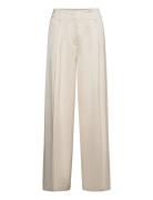 Isla Bottoms Trousers Wide Leg Cream Reiss