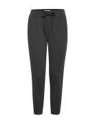 Ihkate Pa Cropped Bottoms Trousers Straight Leg Grey ICHI