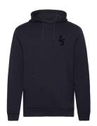 Club Emblem Hoodie Tops Sweatshirts & Hoodies Hoodies Navy Lyle & Scot...