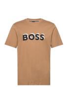 Tiburt 427 Tops T-Kortærmet Skjorte Beige BOSS