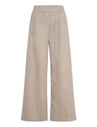 Calli Trousers Bottoms Trousers Wide Leg Khaki Green Second Female