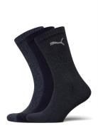 Puma Unisex Light Crew Sock 3P Lingerie Socks Regular Socks Blue PUMA