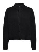 Alphagz Short Cardigan Noos Tops Knitwear Cardigans Black Gestuz