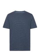 Narrow Striped Slub T-Shirt - Gots/ Tops T-Kortærmet Skjorte Blue Know...