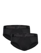 Puma Men Everyday Brief 2P Underbukser Y-front Briefs Black PUMA