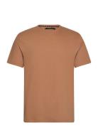 Ss Ottoman Texture Tee Tops T-Kortærmet Skjorte Brown French Connectio...