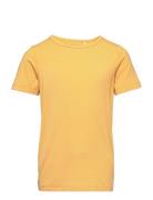 Blouse Ss - Bamboo Tops T-Kortærmet Skjorte Yellow Minymo