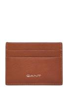 Leather Card Holder Accessories Wallets Cardholder Brown GANT