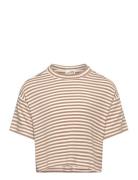 T-Shirt Tops T-Kortærmet Skjorte Beige Sofie Schnoor Young