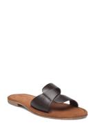 Leather Sandal Flade Sandaler Brown Ilse Jacobsen