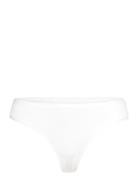 Core Rib Thong G-streng Undertøj White Organic Basics