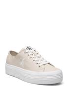 Vulc Flatform Essential Mono Low-top Sneakers Beige Calvin Klein