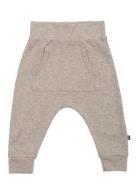 Pants W. Pocket, Navy Bottoms Trousers Beige Smallstuff