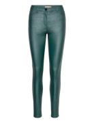 Sc-Pam Bottoms Trousers Leather Leggings-Bukser Green Soyaconcept