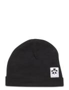 Basic Beanie Accessories Headwear Hats Beanie Black Mini Rodini