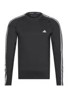 Techfit 3-Stripes Training Long-Sleeve Top Sport T-Langærmet Skjorte B...