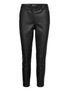 Chino Pant 7/8 Pant Bottoms Trousers Leather Leggings-Bukser Black DEP...