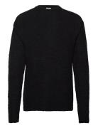 Heavy Crewneck Designers Knitwear Round Necks Black Filippa K