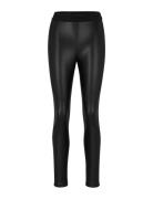 Honati-3 Bottoms Trousers Leather Leggings-Bukser Black HUGO