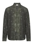 Elja Paisley Shirt Designers Shirts Casual Khaki Green HOLZWEILER