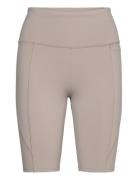 Lux High Rise Bike S Sport Shorts Cycling Shorts Beige Reebok Performa...