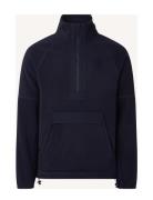 Nate Fleece Anorak Tops Sweatshirts & Hoodies Fleeces & Midlayers Navy...