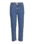 Vmolivia Mom Emb Denim Jeans Ra379 Girl Bottoms Jeans Regular Jeans Bl...