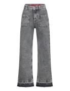 Denim Trousers Bottoms Jeans Wide Jeans Grey Hugo Kids