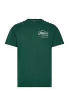 Classic Vl Heritage Chest Tee Tops T-Kortærmet Skjorte Green Superdry