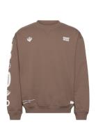 Wbcope Icon Crew Designers Sweatshirts & Hoodies Sweatshirts Brown Woo...