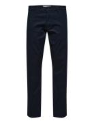 Slh175-Slim New Miles Flex Pant Noos Bottoms Trousers Chinos Navy Sele...