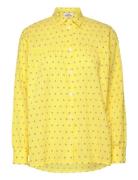 Crinckle Pop Vinny Shirt Aop Tops Shirts Long-sleeved Yellow Mads Nørg...