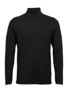 Roll Neck Tee L/S Tops T-Langærmet Skjorte Black Lindbergh