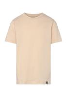 Organic Thorlino Tee Fav Tops T-Kortærmet Skjorte Beige Mads Nørgaard