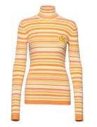 Awa Top Tops Knitwear Turtleneck Yellow Helmstedt