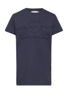 Tonal As Ss T-Shirt Tops T-Kortærmet Skjorte Navy GANT