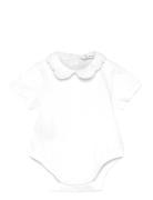 Short Sleeve Bodysuit Bodies Short-sleeved White Mango