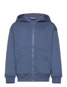 Sweater Hoodie W Zip Tops Sweatshirts & Hoodies Hoodies Navy Lindex