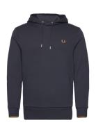 Tipped Hooded Sweatshirt Tops Sweatshirts & Hoodies Hoodies Navy Fred ...