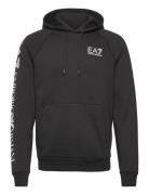 Sweatshirt Tops Sweatshirts & Hoodies Hoodies Black EA7